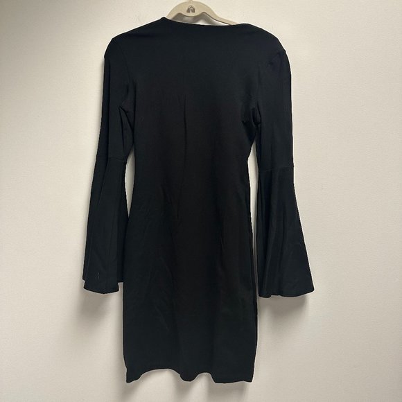 Susana Monaco Black Bell Sleeve Mini Dress - Picture 4 of 4